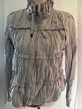 Light khaki  Women's Crinkle Long-Sleeve Jacket
